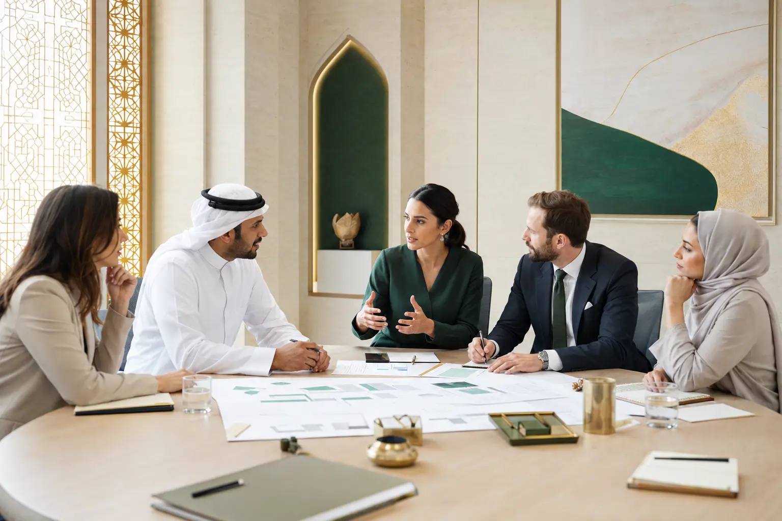 GCC business leaders in a transformation strategy workshop